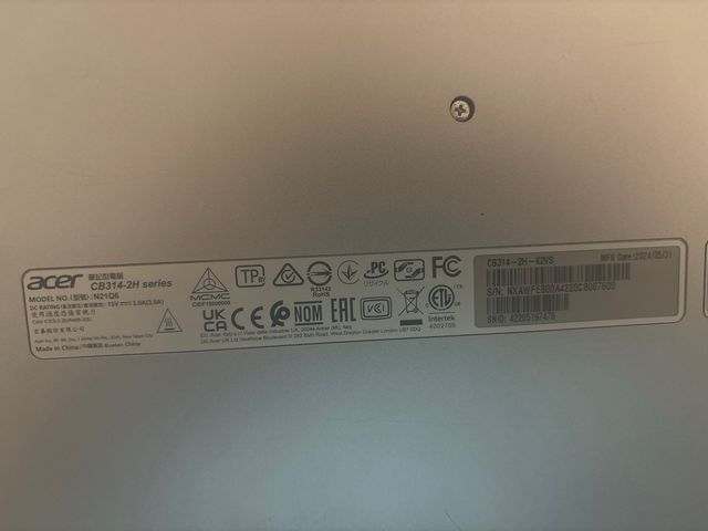 Acer Chromebook 314 Full HD 14 Plata 8 RAM 64 GB