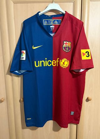 Camiseta FC Barcelona Messi Triplete ORIGINAL