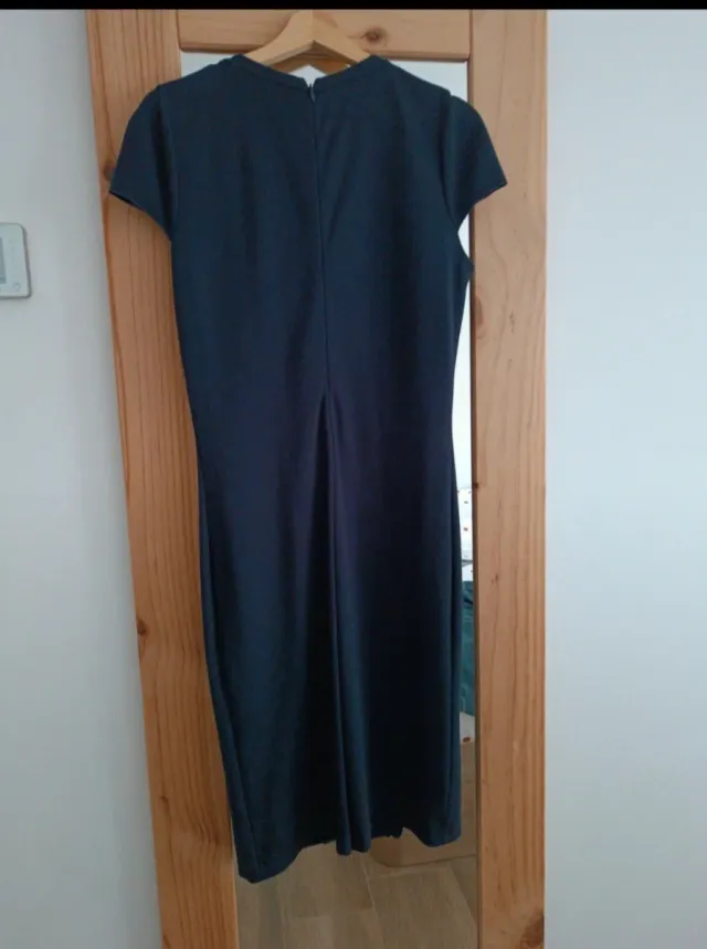 Vestido azul marino invierno manga corta