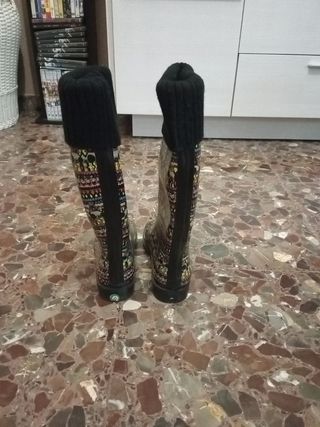 Botas de agua divertidas con estampado