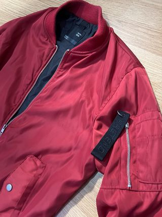 Chaqueta Bomber Roja Bershka