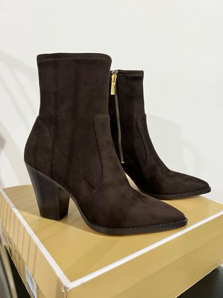 Stivaletti Michael Kors effetto scamosciato marron