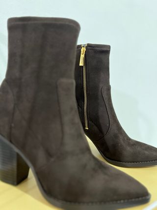 Stivaletti Michael Kors effetto scamosciato marron