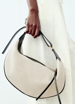 Bolso Zara Beige y Negro