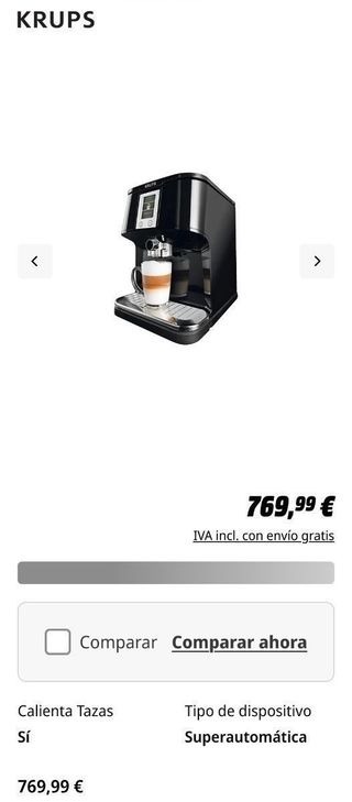 Cafetera Krups EA8800 - Automática