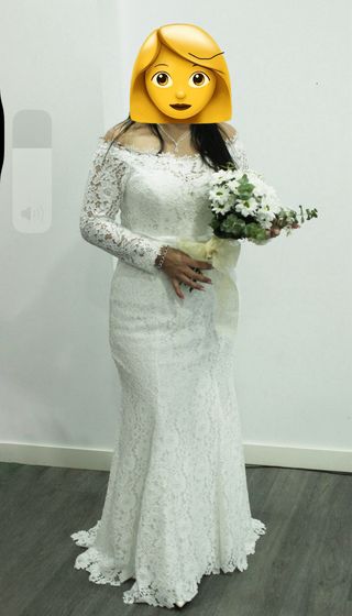 Vestido de Novia Encaje Talla L
