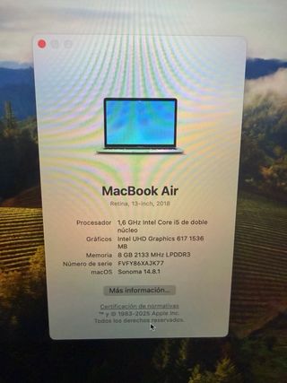 MacBook Air 2018 Batería Nueva