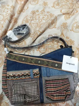Bolso Desigual nuevo patchwork vaquero