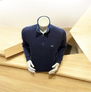 Jersey Lacoste Cuarto Cremallera Azul Marino