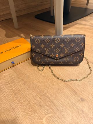 Bolso Louis Vuitton Marrón y Dorado