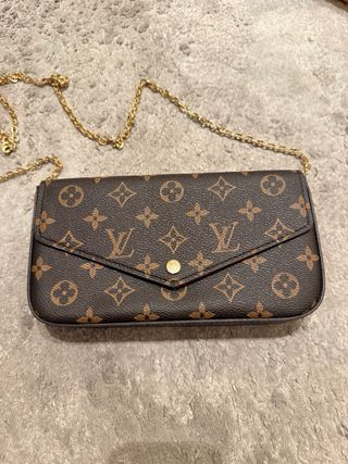 Bolso Louis Vuitton Marrón y Dorado