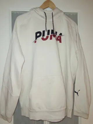 Sudadera Puma Blanca con Logo