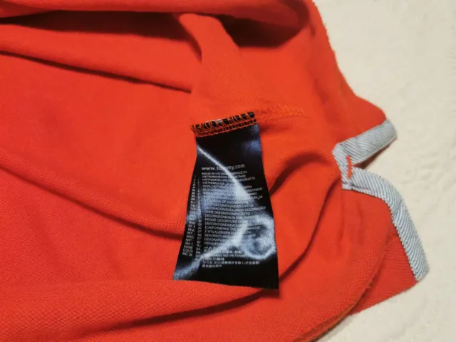 Polo Tommy Hilfiger slim fit rojo talla M