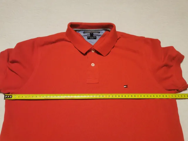 Polo Tommy Hilfiger slim fit rojo talla M