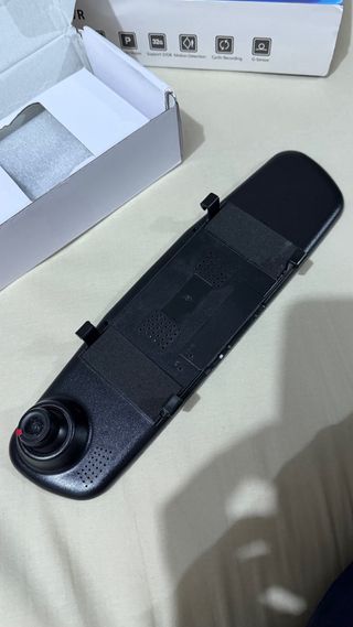 Espejo retrovisor com cámara trasera y delantera 