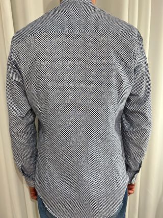 Camisa de hombre azul y blanca Talla L