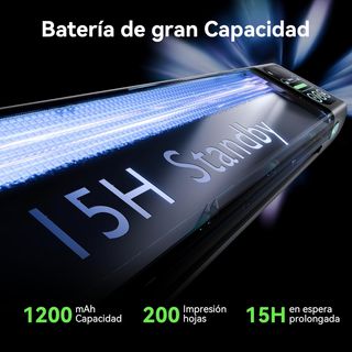 Impresora Térmica Portátil A4 con Pantalla Táctil
