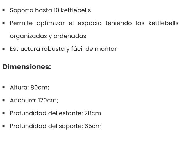 Soporte para Kettlebells