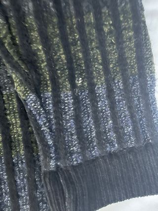 Jersey Lacoste Rayas Negro Verde Oliva