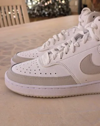 Nike Court Vision Mujer Beige/Blanco