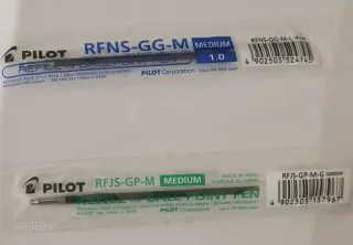 5 Recambios Bolígrafo Pilot RFNS-GG-M (Azul-Verde)