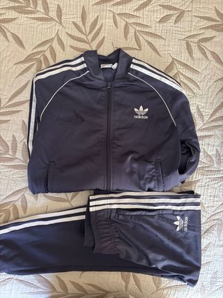 Chándal Adidas Azul y Blanco niño 12 años 