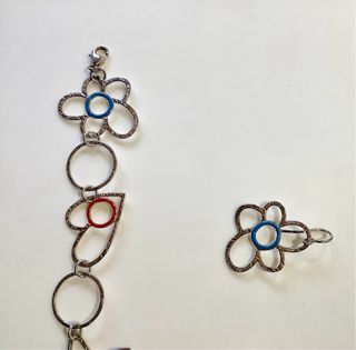 Pulsera y pendientes plata Agatha Ruiz de la Prada