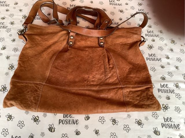 Borsa donna in pelle marrone