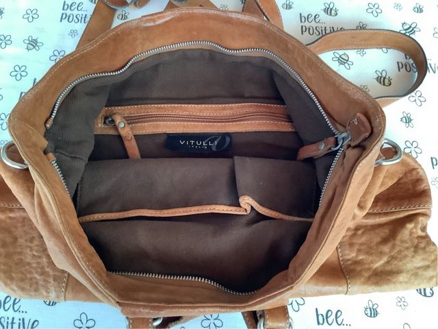 Borsa donna in pelle marrone