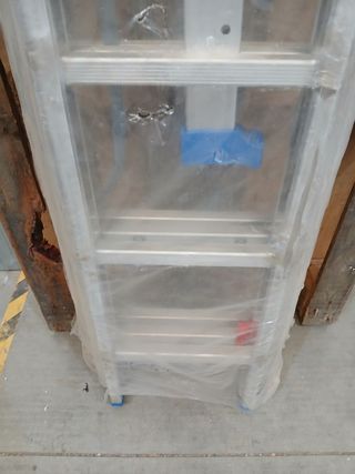 Rolan ESCALERA de Aluminio Plateado, 7 Pasos