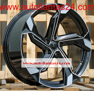 8840 JUEGO DE 4 LLANTAS AUDI RS BLACK MET