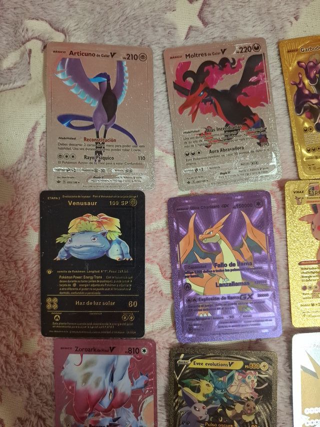 Cartas Pokémon Doradas