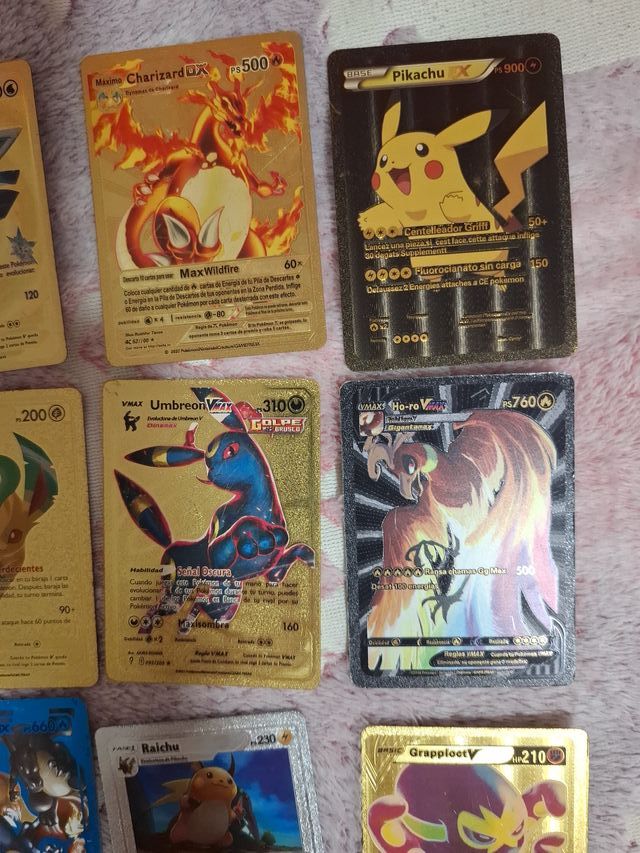 Cartas Pokémon Doradas