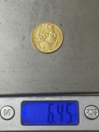 MONEDA ORO 20 FRANCOS 1850 CERES FRANCIA 