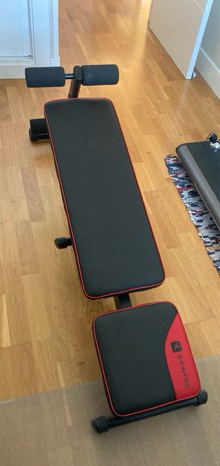 Banco musculación Domyos plegable