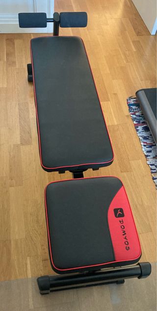 Banco musculación Domyos plegable