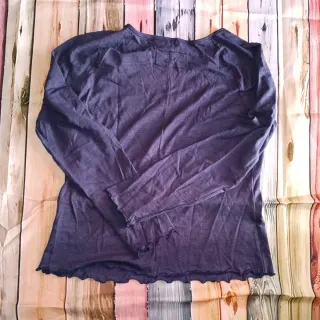 Camiseta azul marino manga larga