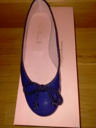 Pretty Ballerinas bailarinas charol azul