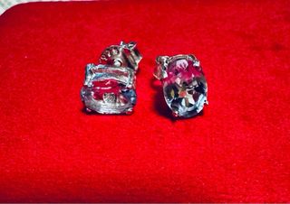 Pendientes Plata Topacio Azul