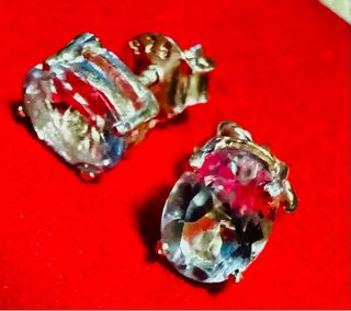 Pendientes Plata Topacio Azul