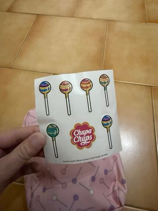 Zainetto Chupa Chups rosa con stampa