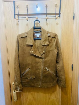 Chaqueta biker ante H&M talla S