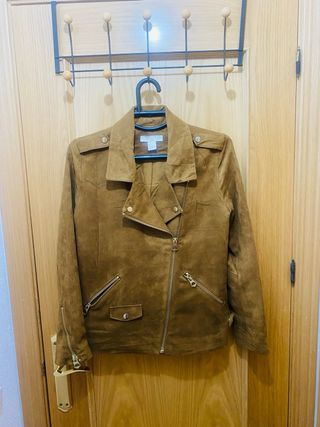 Chaqueta biker ante H&M talla S
