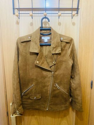 Chaqueta biker ante H&M talla S