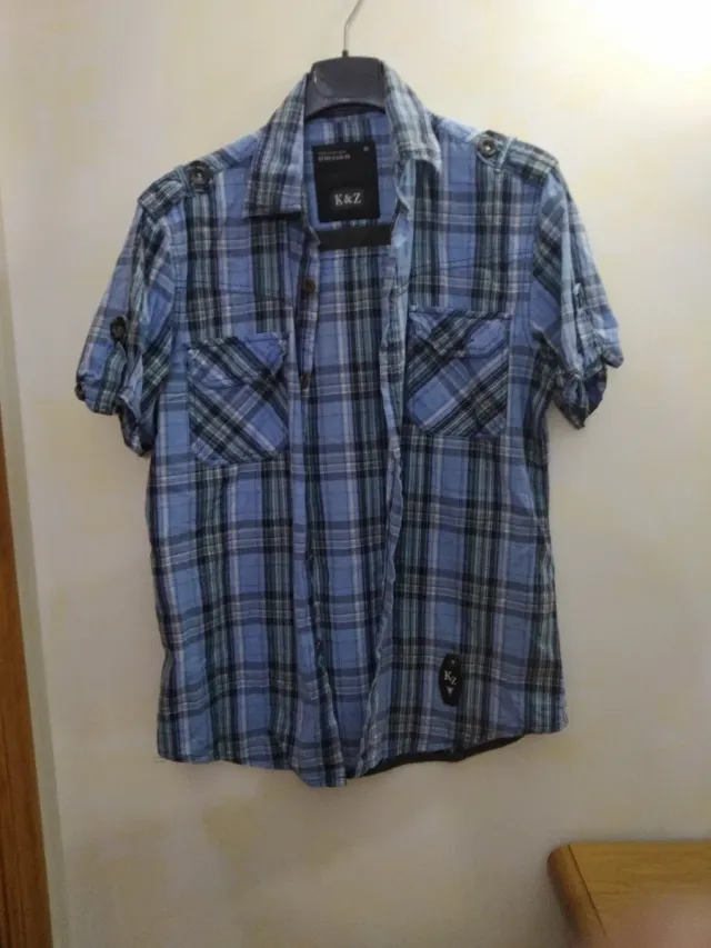 Camisa K&Z manga corta cuadros