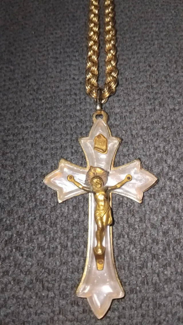 Colgante Cruz Crucifijo Dorado