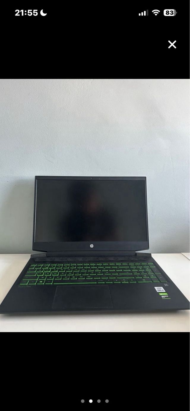 Computer portatile HP Pavilion Gaming 16, caricabatterie incluso.