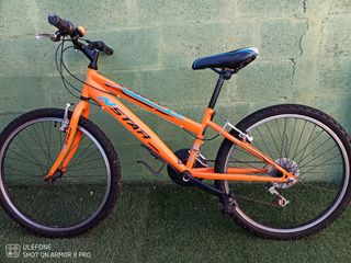 Bicicleta N STAR naranja 10 años