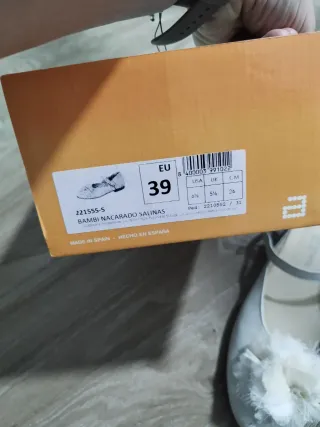 Zapatos niña comunión blancos talla 39