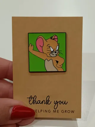 Pin Jerry Tom & Jerry fondo verde